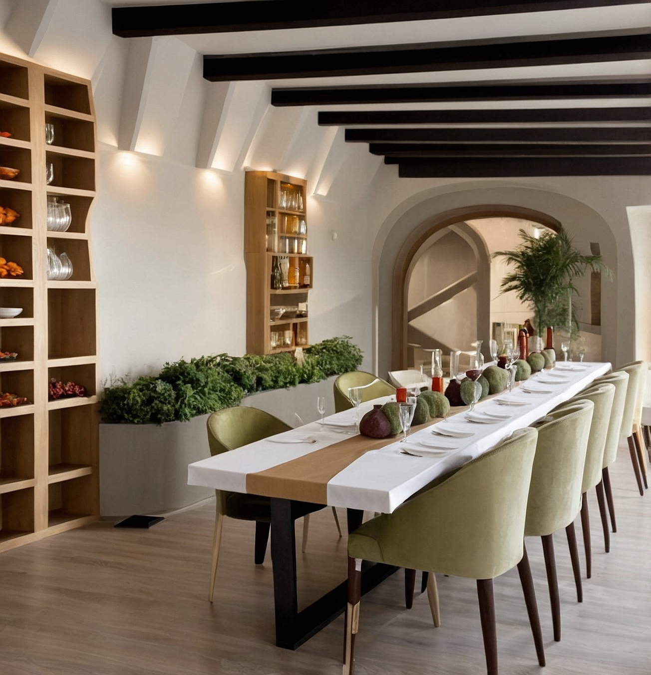 Ambiente elegante y acogedor